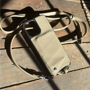 Emma Crossbody Bandolier in Pebble for the IPhone 13 Pro Max